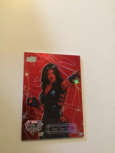 2016 Marvel Gems RUBY RED parallel #/99 Red She-Hulk She Hulk  Card 54