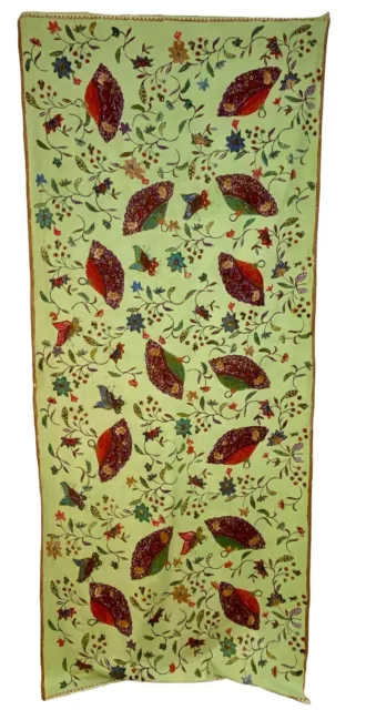 1970s Batik Kain Panjang Hip Wrap Sarong 8 Color Handmade Wax Resist Details