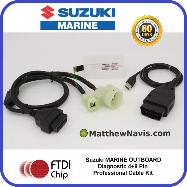 SUZUKI MARINE Außenborder Diagnosekabel Kit und Software SDS 8.70