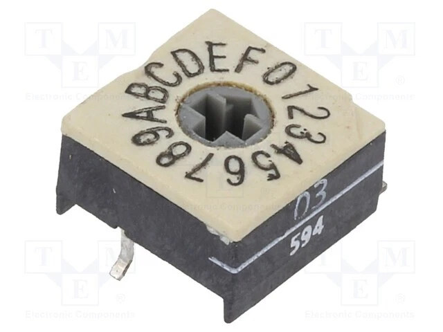 Pos: 16 Risol Min:100MΩ SMD Rkontakt Max: 100mΩ Coded Switch