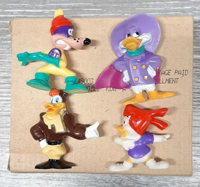 DARKWING DUCK KELLOGGS Disney Afternoon PVC Figures in Box Vintage 90s