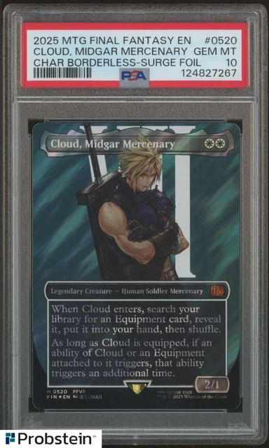 2025 MTG FINAL Fantasy Borderless Surge Foil #0520 Cloud Midgar ...