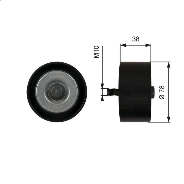 Poulie De Déviation/guide INA Pour Ceinture Nervurée En V - Compatible Jaguar XJ (X351) 3.0 2009 - Neuf