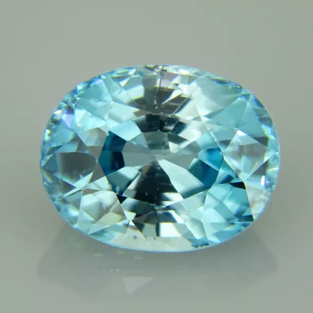 Oval Blue Zircon 2.92ct natural loose gemstones