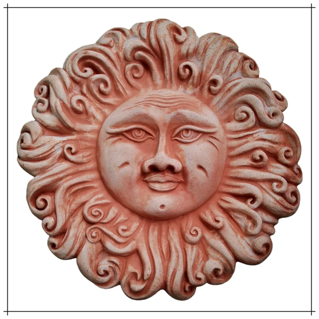 Bassorilievo In Terracotta Da Parete &ndash; Uva E Frutta &ndash; Decorazione Da Esterno E Interno &ndash; Arreden