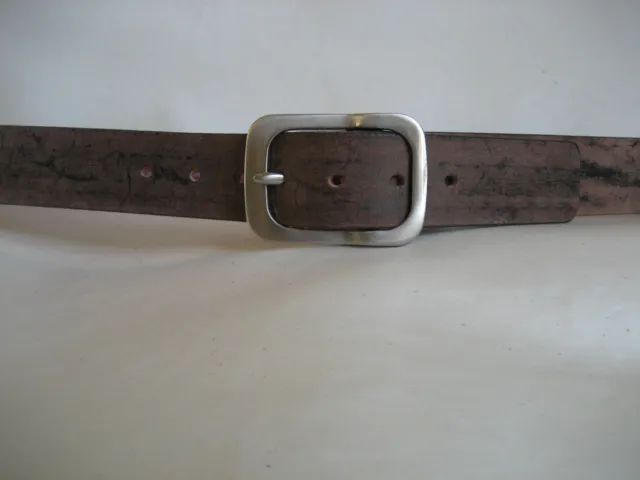 Mens 38Mm Brown Stonewashed Leather Belt