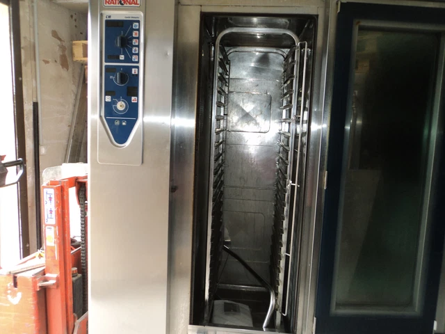 KOMBIDÄMPFER  RATIONAL CM 201 - 20/1 GN Einschübe mit Hortenwagen gebraucht