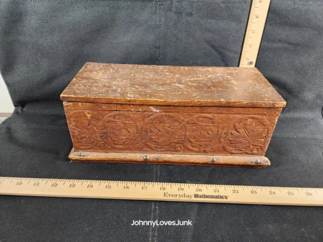 Antique Singer Sewing Machine Drawer Handcrafted Primitive Decor Box Folk Art