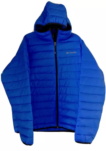 Nwt Columbia Elm Ridge Hooded Jacket Blue Mens Xl Puffer Msrp $160