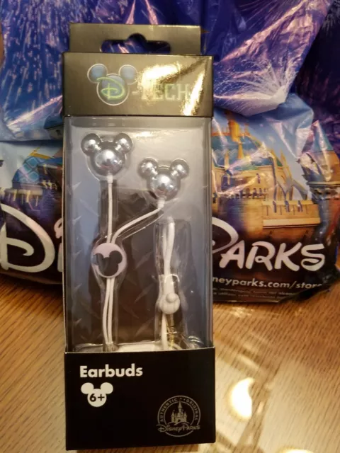 Ear Buds Mickey Mouse Disney Parks D-Tech NIB