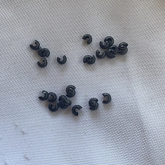 Findings ~ 400 pieces ~ 3mm Gun Metal Crimp Cover 53os