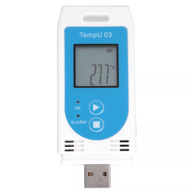 LCD USB Temperature And Humidity Data Logger PDF GSP Datalogger Recorder SHD GFL