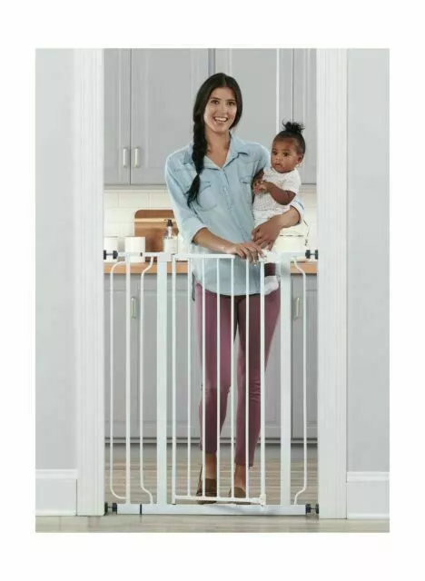 Regalo Easy Step Extra Tall Walk Thru Gate, White