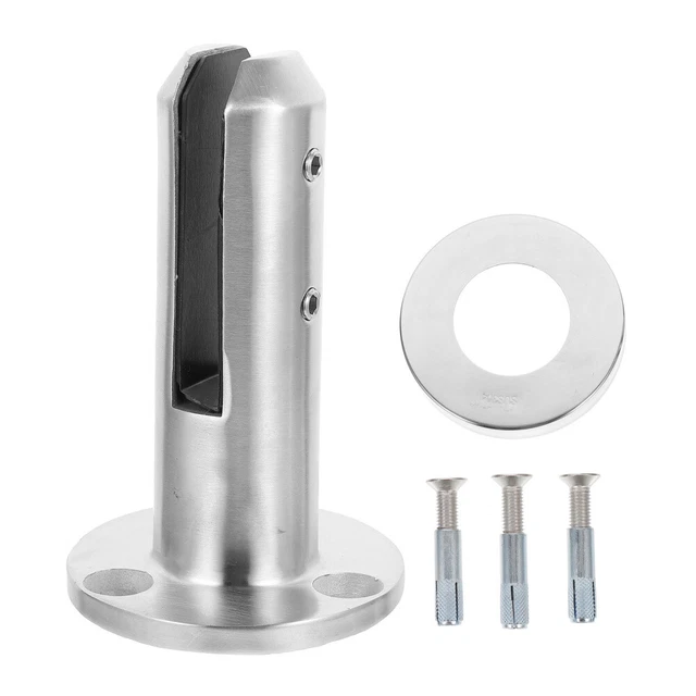 Glasclip Rostfreier Stahl Glaszapfenpfosten Bodenklemme Aus Glas Silver