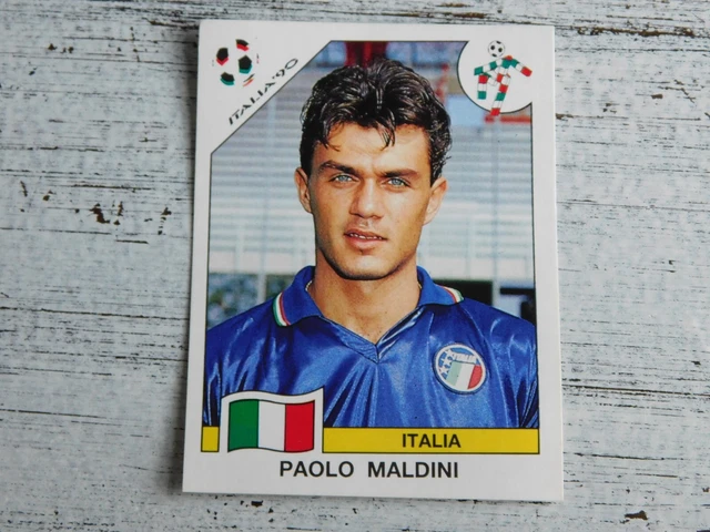 Carta Rookie Paolo MALDINI ONZE MONDIAL - Italia 1989