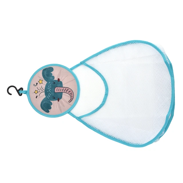 (Elefante) Bolsa de red de baño delicada estable práctica baño de dibujos animados juguete bolsa de malla