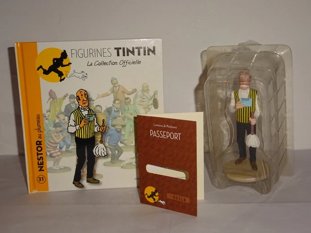 Figurine Tintin Nestor Halambique N°87 + Livre – Neuf Sous Blister – Hergé 2014