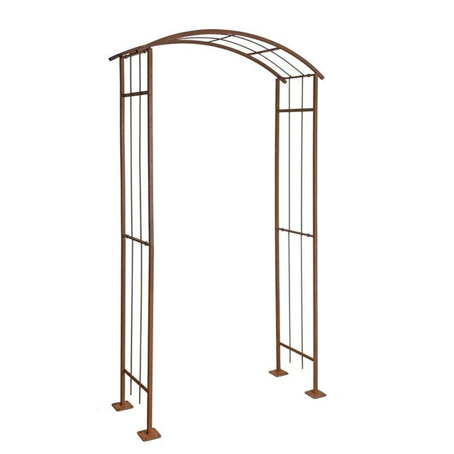 Rosenspalier Rosenbogen Torbogen 120 cm Rankhilfe Rost Metall Kletterhilfe Bogen