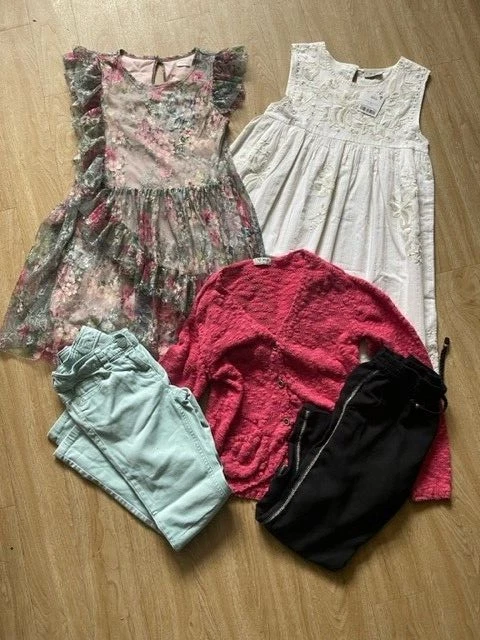 Age 9 years girls NEXT clothes bundle x5; jeans, dresses, trousers