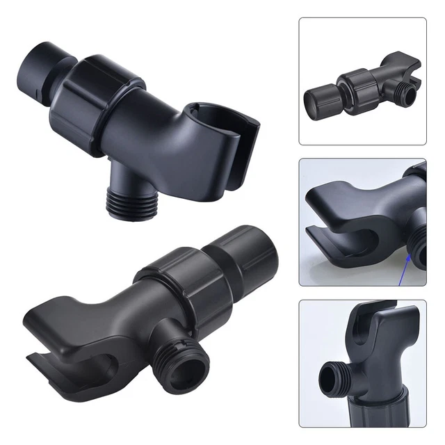 1 pz supporto soffione doccia supporto doccia ABS nero G1/2\"" universale nuovo di zecca