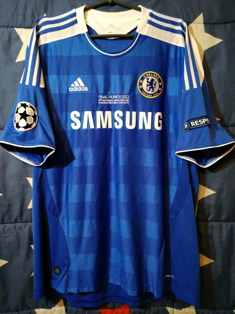 Maillot Rétro Chelsea 2012 Didier Drogba - Finale UEFA Champions League, Tailles S à 2XL