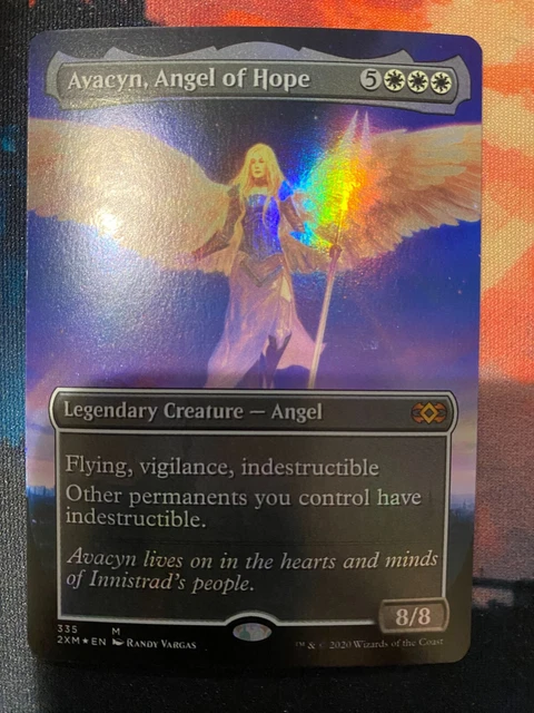 MTG Double Masters Avacyn Angel of Hope Borerless Foil
