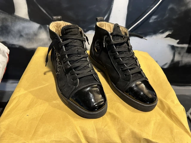 Gold deals louboutin trainers