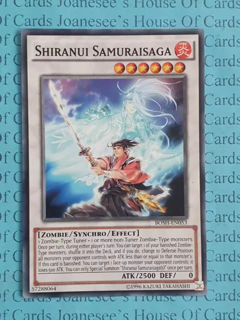 Shiranui Samuraisaga BOSH-EN053 Yu-Gi-Oh Karte (U) Neu