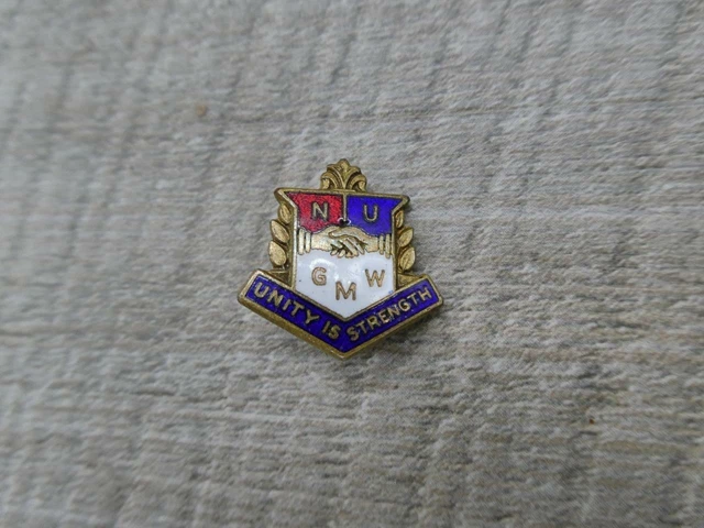 VINTAGE N U GMW Unity is Strength Trade Union Badge Enamel £8.95 ...