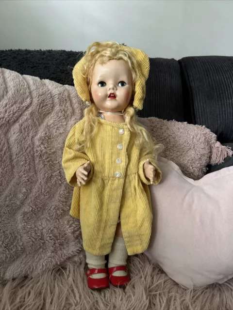 Antique Large Hard Plastic Walker Doll