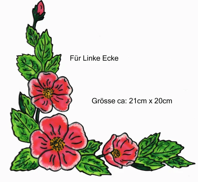 Window Color Bild Fensterbild Aufkleber  " Blumenecke Blumen  " 136