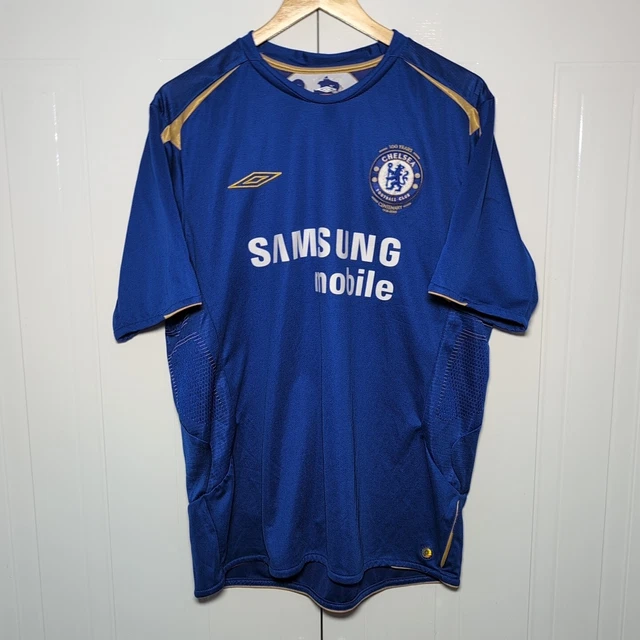 MEN'S CHELSEA FC Umbro Home Football Shirt 2005/06 Centenary Blue/Gold ...