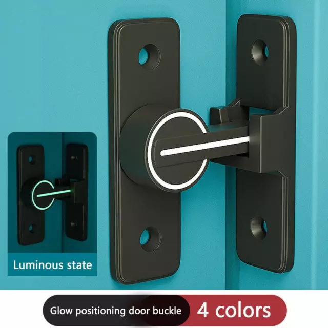 Barn Door Lock Heavy Duty Sliding Barn Door Latch Lock 90/180 Degree Gate  Latch