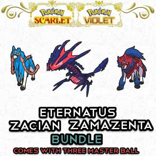 Shiny Zacian Zamazenta Eternatus 6IV Event-pokemon 