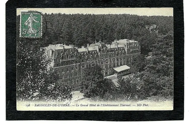 cpa 61 BAGNOLES-de-L'ORNE - Le Grand Hôtel de l'Etablissement Thermal (1903)