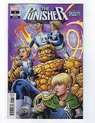 Punisher # 1 Fantastic Four Variant Cover Marvel NM 2018 Series