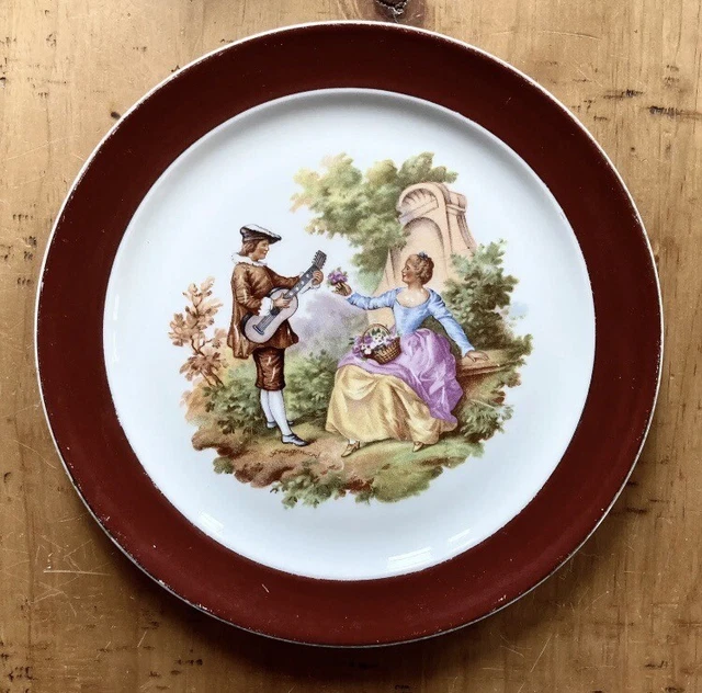 2 Assiettes Vintage Fragonard Les Danseuses - Porcelaine Blanche