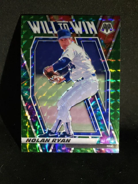 2021 Panini Mosaic - Will to Win Green Mosaic Prizm #WTW9 Nolan Ryan