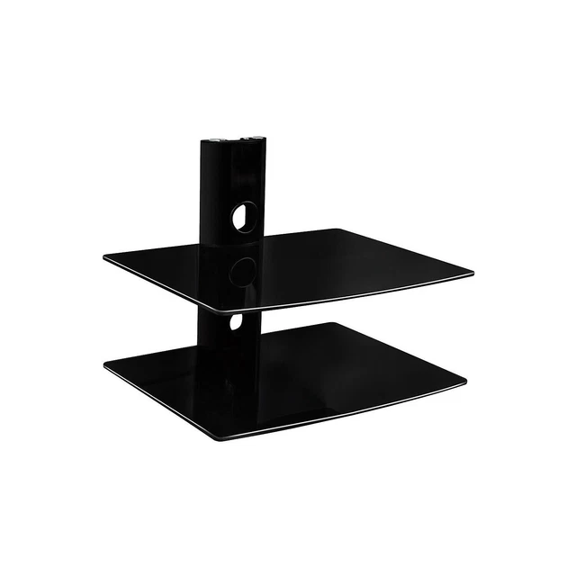 MOUNTIT! FLOATING WALL Mounted Dual Glass Shelf Bracket (MI802) 78.