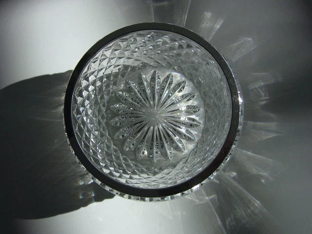 Noble Pequeño Cuenco Con Montaje De 800 Plata, Cristal de Vidrio