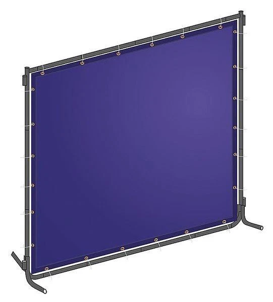 WESTWARD Welding Screen, 6 ft. W, 6 ft., Blue 22RN78