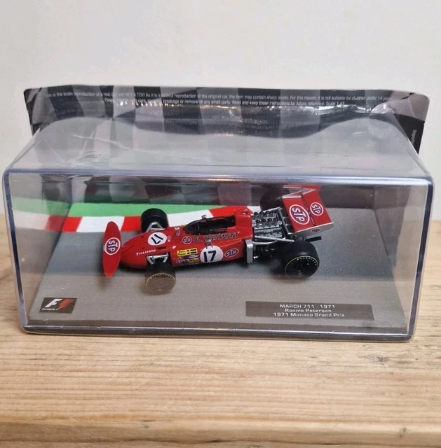 March 711 F1 de Ronnie Peterson 1971 - Réplique à l'échelle 1:24