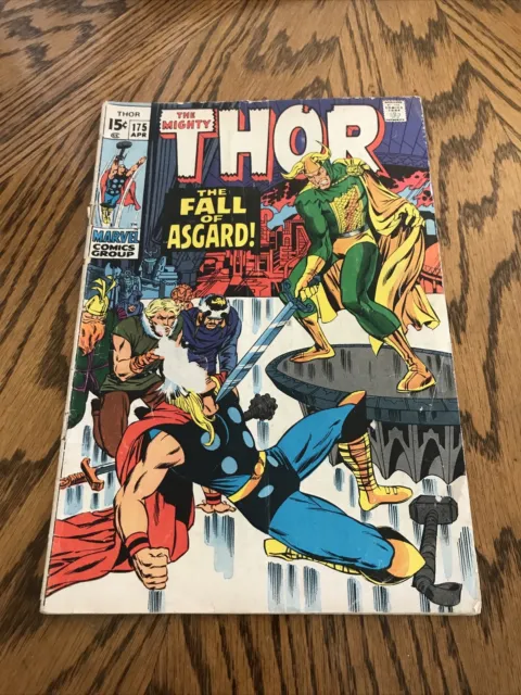 Thor 175 Loki cover Stan Lee Jack Kirby EARLY Bronze Age Marvel 1970 comic book