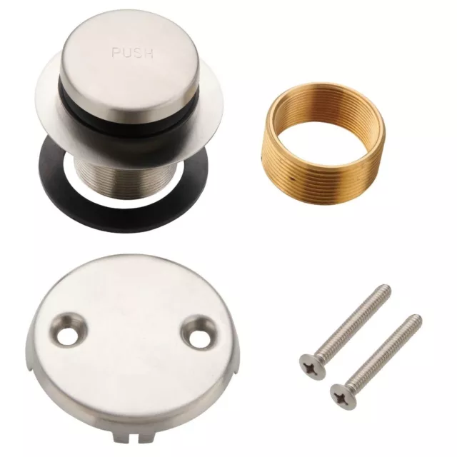 with Two-hole Overflow Tip Toe Tub Drain Kit  Bathtub