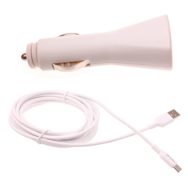 CAR CHARGER MICRO USB CABLE DC SOCKET WIRE 6FT LONG CORD PLUG-IN for CELL PHONES