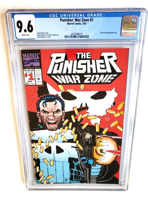 Punisher: War Zone #1 Cgc 9.6 *Ultra-Rare Newsstand Variant* 1992