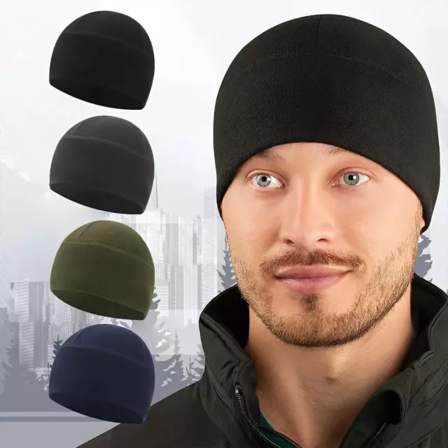 Gorro Cálido De Lana Polar a Prueba De Viento, Gorro Para Hombre, Gorro De Invie