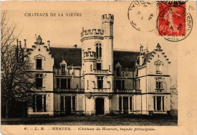 CPA AK Chateaux de la Nievre - MESVES - Chateau de Mouron facade (456867)