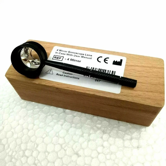 Optometry 4 Mirror With Wooden Box Free Expedited Shipping