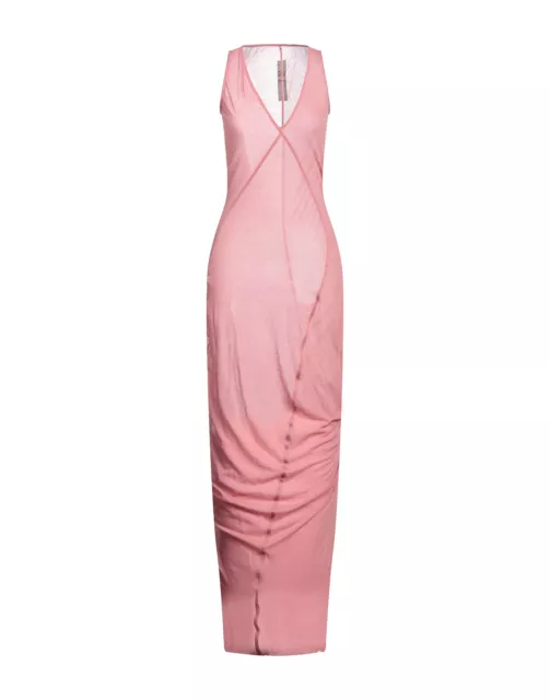 RRP €780 RICK OWENS FOGACHINE Maxi Column Dress IT38 US2 XS Silk Blend High Slit 3
